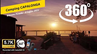 VR 360° Camping Capalonga mare e laguna porto Baseleghe Bibione Pineda VE UHD [upl. by Jamal]