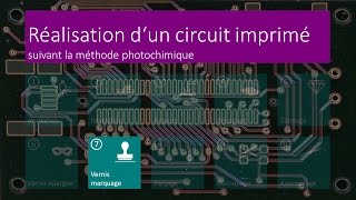 Réalisation dun circuit imprimé  07 Vernis marquage  FR [upl. by Sirod686]