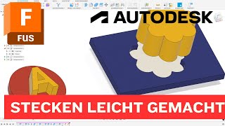 Geometrische Passformen mit Toleranz erstellen Puzzle für 3D Druck Fusion 360 Tutorial CAD [upl. by Stuart]