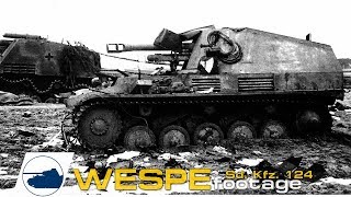 Rare Wespe Sd Kfz 124 footage [upl. by Seto512]