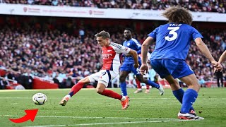 Leandro Trossard Goal vs Leicester City Kai Havertz Goal Arsenal vs Leicester Highlights 2024 [upl. by Eatnad]