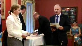 Newman sworn in as Queensland Premier [upl. by Dijam]