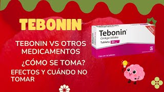 Tebonin Para qué sirve Cómo tomar Tebonin vs otros medicamentos Efectos y más [upl. by Clyte]