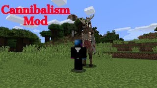 Become a PseudoWendigo  Cannibalism Mod Minecraft [upl. by Ramej673]