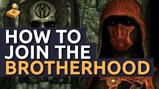 Skyrim Walkthrough  How to Join the Dark Brotherhood [upl. by Fey212]