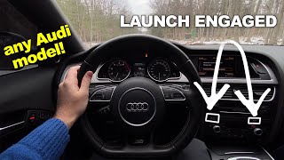 How to Engage Audi Launch Control [upl. by Nosauq]