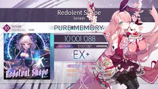 【Arcaea】Redolent Shape FTR10 PM理論値 [upl. by Naynek471]