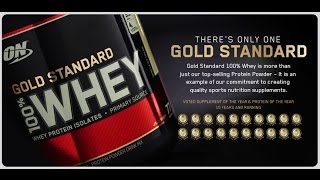 Optimum Nutritions Gold Standard Whey Strawberry Banana Cream Taste review with water and milk [upl. by Amsden]