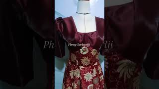 bustier dress batik bridesmaids bustierdress customdress jahitbajudepok [upl. by Bala8]