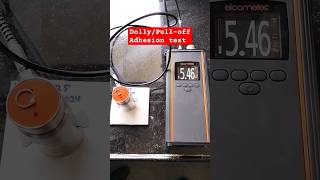 Pulloff Adhesion test  ASTM D4541  Dolly test  Coating Test shortsfeed ytshorts dollytest [upl. by Marks]