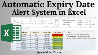 Automatic Expiry Date Alert System in Excel [upl. by Zurc]