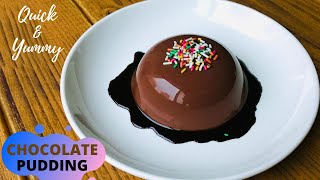 Agar agar chocolate pudding with cocoa powder  China grass pudding  eggless  Akshadas Kitchen [upl. by Ingham]