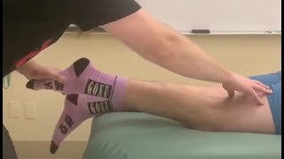 Manual Muscle Test and Lengthening  Gastrocnemius Posterior Compartment of the Leg [upl. by Enaillil]