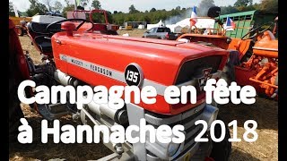 Défilé de VIEUX TRACTEURS à HANNACHES  2018 [upl. by Cato]