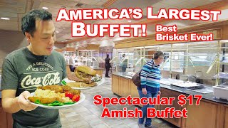 Americas Largest Buffet Eating at an Extravagantly Humble Amish Buffet at Shady Maple Smorgasbord [upl. by Quartas]