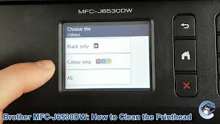 Brother MFCJ6530DW How to do Printhead Cleaning Cycles and Improve Print Quality [upl. by Mehta436]