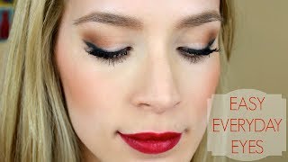 Pretty  Easy Eye Makeup Tutorial  LeighAnnSays [upl. by Aicilyt]