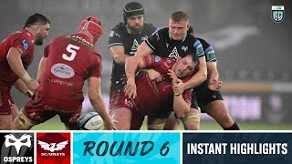 Ospreys v Scarlets  Instant Highlights  Round 6  URC 202324 [upl. by Hock]