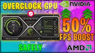 How to Safely Overclock your Nvidia amp AMD GPU for GAMING in 2023 [upl. by Ayortal144]