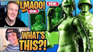 Tfue amp Streamers React to NEW quotTOY TROOPERquot amp quotPLASTIC PATROLLERquot Skins  Fortnite Moments [upl. by Enialem765]