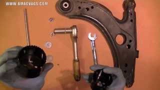 How to Remove a Wishbone Bushing with DIY Homemade Tool [upl. by Lotti]