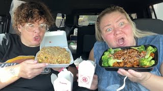 Crystal and Tammy eat Chinese food in California [upl. by Egidius]