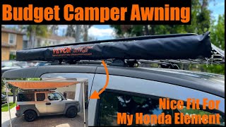 GEAR REVIEW Vevor Budget Awning Canopy For My DIY Camper It Is BIG [upl. by Llevrac]