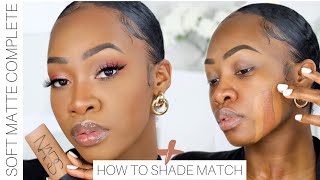 OKAYYY NARS Soft Matte Foundation Review  Wear Test  How to Shade Match Foundation  Maya Galore [upl. by Aisiram445]