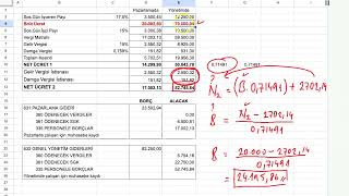Ücret Bordrosu  Netten Brüte Brütten Nete Hesaplama [upl. by Nylirrej121]