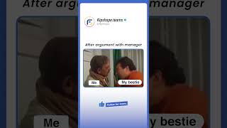 Employee vs Manager  After argument with manager corporatememes viralmemes youtubeshorts [upl. by Durer]