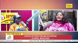 Live Exclusive Interview with Selina Boateng  Gospel Musician HappyEveningDrive with Akua Sika [upl. by Suhploda]