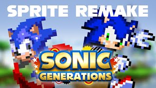 Sonic Generations Intro  Sprite Animated Remake [upl. by Reeves]