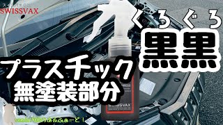 無塗装樹脂を黒黒させよう！スイスバックス SWISSVAX NANO EXPRESS ナノエクスプレスなの！流石お高いだけ天然成分のツヤなどご覧ください。アルファード30 swissvax [upl. by Godliman]