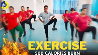 Workout At Home  500 Calories Burn  Fitness Video Exercise  Zumba Fitness With Unique Beats [upl. by Haorbed]