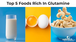 5 Foods Rich In Glutamine Shorts [upl. by Yrotciv]