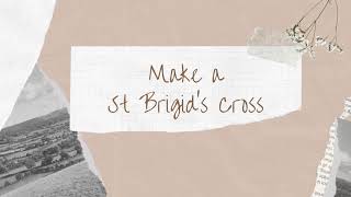 Make a St Brigids Cross [upl. by Leuqram565]