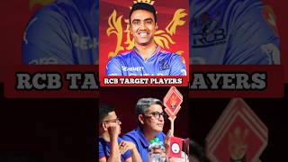 RCB Target Players in Mega Auction🤯  Ashwin X Bhuvi😈💯🔥youtubeshorts ipl2025 rcb megaauction [upl. by Bree]