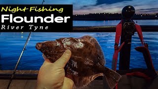 Fishing for Flat Fish at night river tyne [upl. by Alikahs]