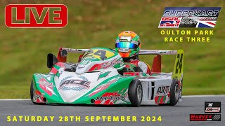 British Superkarts Race Three Oulton Park 28th September 2024 [upl. by Nayar]