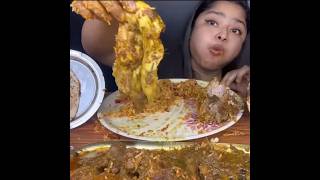 ASMR EATING SPICY MUTTON FAT CURRY🔥 MUTTON CURRY  shorts mukbangnasmreating mukbangasmr asmr [upl. by Ahsinak]