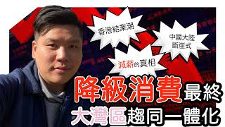 開啟字幕 香港結業潮與中國大陸斷崖式減薪的真相！降級消費最終大灣區趨同一體化 [upl. by Herriott]