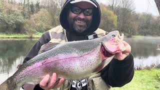 Chalk Springs Trout Fishery  A Winter Curry and Meet Up Martin Williams  GrandPa Chris [upl. by Esiole]