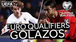 GRIEZMANN RAMOS 10 Great EURO Qualifiers GOALS from Matchday One amp Two [upl. by Erskine]