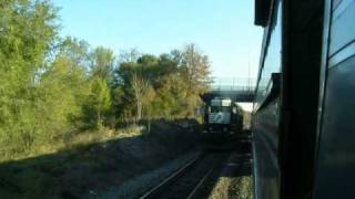 Amtrak Train 20 Racing NS Lite Engines Northbound at Manassas [upl. by Dao]