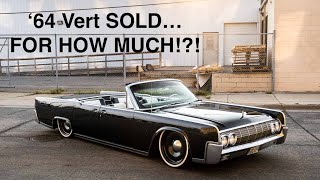 Barrett Jackson Scottsdale 23 Recap  1964 Lincoln Continental Convertible Resto Mod [upl. by Duleba]