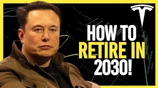 Retire on TESLA TSLA by 2030 How Many Stocks Post Split [upl. by Arianna]