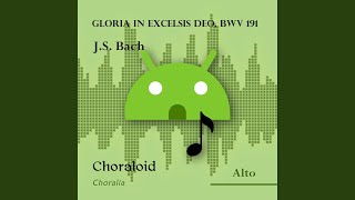 Gloria in excelsis Deo BWV 191 Gloria in excelsis Deo Voice with metronome [upl. by Shanan221]