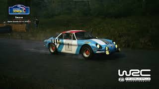 EA SPORTS WRC  Europa RallyZabarna Wet  Alpine Renault A110 1600S WRC  Max Graphics 4K  G27 [upl. by Elwina]