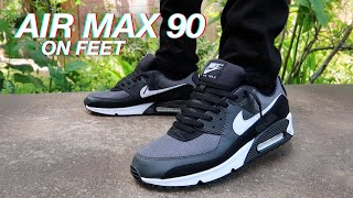 NIKE AIR MAX 90 IRON GREY ON FEET [upl. by Najtsirk]