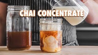 Homemade Masala Chai Concentrate Spiced Milk Tea [upl. by Inacana]